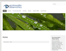 Tablet Screenshot of eco-innovation.eu